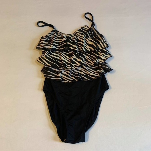 5/ $25 Shore Shapes One Piece Bathing suit Zebra Print 8 - Picture 1 of 5